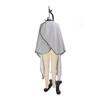 Hair Cut Cape Striped Polyester Waterproof Smooth Surface Neckline Adjustable