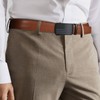 SANSTHS Mens Leather Ratchet Belt Brown Dress Belts for Men
