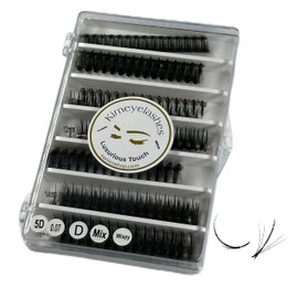1000 Wispy Premade fans 0.05 0.07 Mixed Lengths 10-16mm 5D 7D Lashes Volume loose Fans C D Curl Handmade Fan eyelash extensions Kimeyelashes promade fan (5D - 0.07 - Curl C)