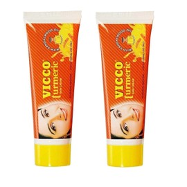 Vicco Turmeric Skin Cream with Sandalwood Oil -70g X 2 Pack