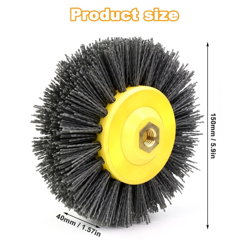 Durable M14 Nut Wire Brush, Efficient Grinding and Polishing Tool,