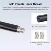 Nitz 니츠 15mm 막대 16인치 M11 암나사가 있는 알루미늄 합금