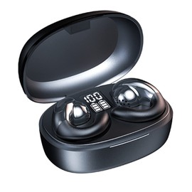 Loluka Touch Control Ear Clip Headphones Wireless Earbuds Ear Clip Bone Conduction Headphones Waterproof Bluetooth 5.3 Open Ear Earbuds Earpiece Sports Earphones Headset for Cycling Driving