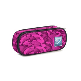 Seven Pencil Case, Pencil Case, Pencil Case for Stationery, Girls & Boys, School and Gymnasium, Pink Dolphin, School & Leisure Time