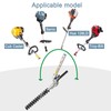 Gabasinover Repalacment Hedge Trimmer Attachment Compatible with Hus128LD Attachment Capable