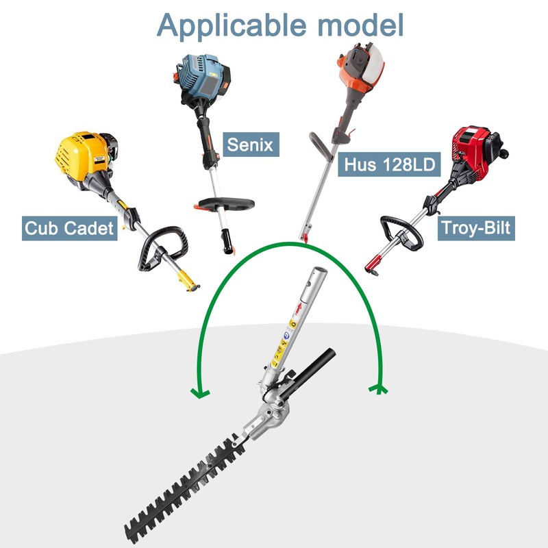 Gabasinover Repalacment Hedge Trimmer Attachment Compatible with Hus128LD Attachment Capable