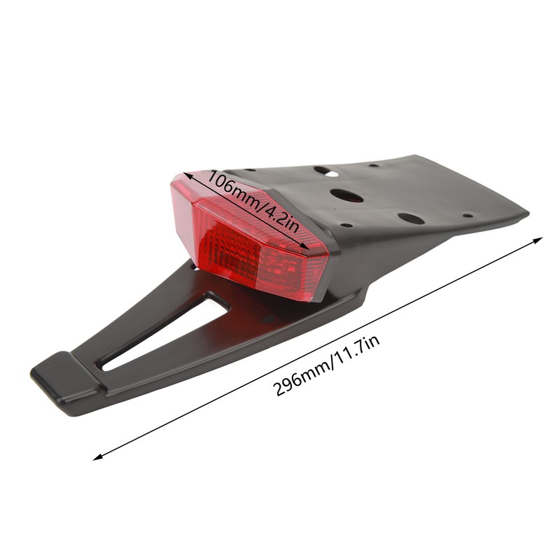 12V LED Rear Mud Guard Brake License Plate Tail Light
