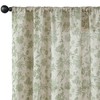jinchan Linen Floral Curtains for Living Room, 84 Inches Long