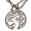 Westman Works Pewter Mizpah Necklace Set with Stainless Steel Chains,