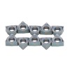 10Pcs Milling Inserts Heat Resistant Tin Plated CNC Cemented Carbide