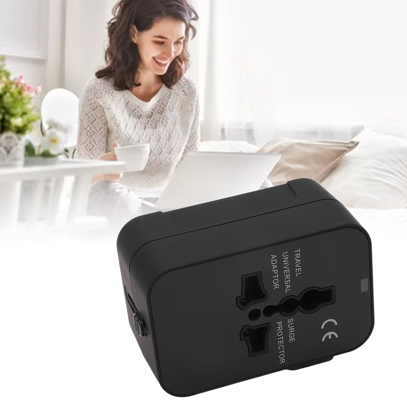 Multifunctional Power Converter with USB Ports Universal Adapter Socket