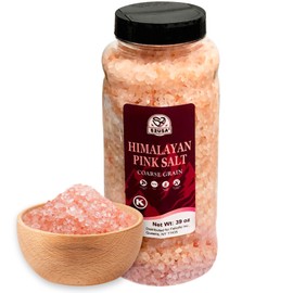 52USA Himalayan Pink Salt, Coarse Grain, 39 oz (2.4 LB), Pink Himalayan Sea Salt, Kosher Salt, Sea Salt for Grinder Refill, Himalayan Salt