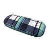 CHARMANT MT565 Glasses Case, Checkered Pattern, Hard Case, Slim, Compact,
