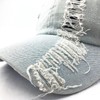 Unisex Ripped Distressed Denim Baseball Cap Trucker Hat Adjustable