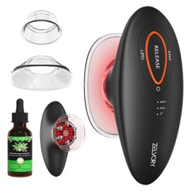 3-in-1 Body Sculpting Machine with Red Light, Vacuum Suction & Microcurrent, Cellulite Massage Tool for Arms, Legs, Waist & Belly, Skin Smoothing and Contouring Device for Home Use