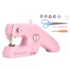 Handheld Sewing Machine Pink Household Small Portable Electric Double Thread