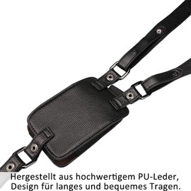 wiipara Anti-Theft Shoulder Bag Wallet Hidden Strap Wallet Bag Leisure Double Shoulder Wallet Security Hidden Armpit Holster Backpack, black