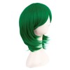 MapofBeauty 40cm Short Wig with Side Bangs Synthetic Fiber Cosplay