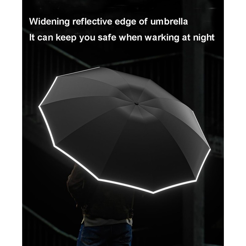 LCY Automatic Inverted Compact Folding Anti-UV Parasol Umbrella Large Windproof