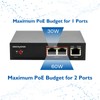 3 Port Gigabit PoE Extender,1 in 2 Out Work with