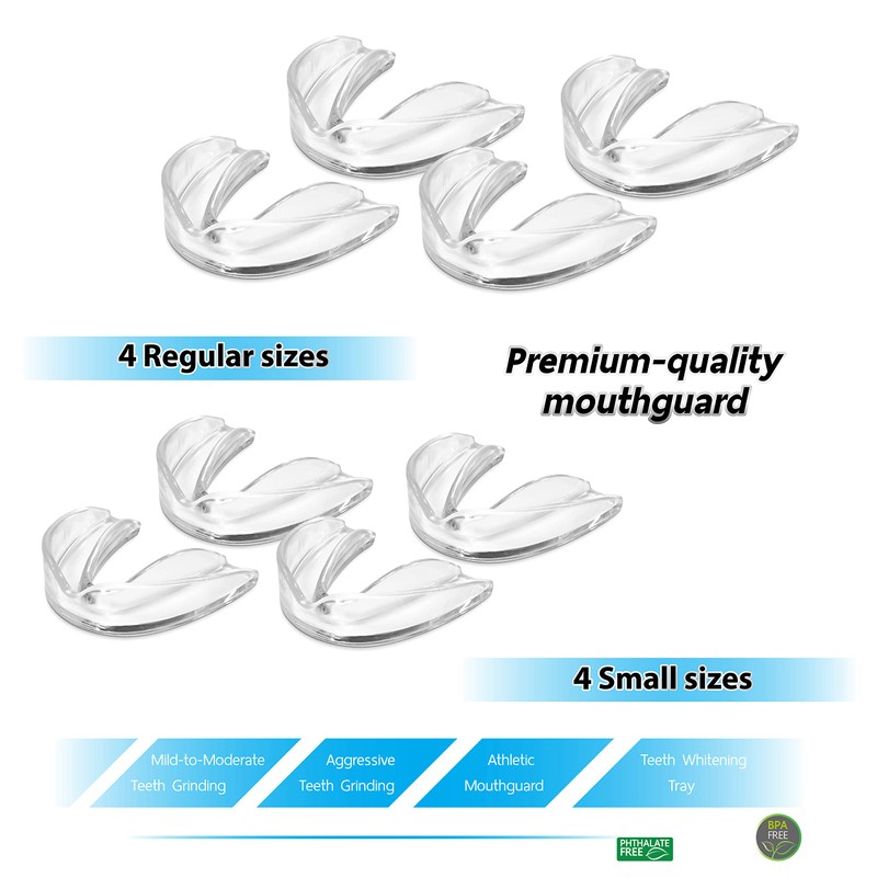 The ConfiDental - 2 Sizes, Pack of 8 Moldable Mouth