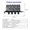 POFET Chassis Fan Hub PC 8 Channel Fan Hub 4