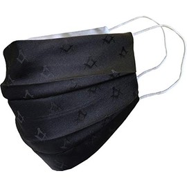 Great British Tie Club Men's Adult Freemasons Masonic Black Face Mask