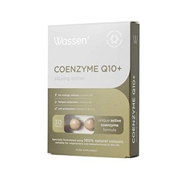 Wassen Coenzyme Q10 + Vitamin E - Active Coenzyme Formula - 30 Tablets