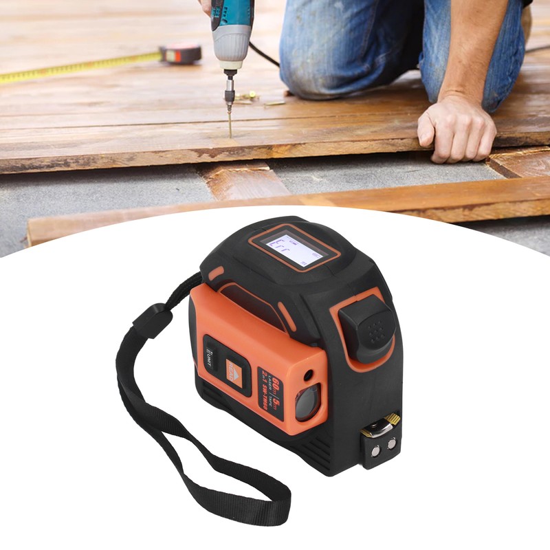 Laser Tape Measure 2 in 1 Digital Measurement Tool Distance