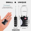 UP Security TSA Approved Luggage Locks - Small Combo Travel