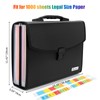 Uquelic 26Pockets Expanding File Folder - Upgraded Durable Buckle, Base