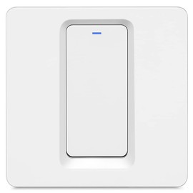 Zigbee Smart Light Switch UK/EU | No Neutral Wire Needed | 1 Gang | Zigbee 3.0 | Works with Home Assistant, Zigbee2MQTT, Alexa, Google Home | WHITE (EUK01WZI)