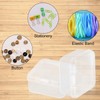 Rumyve 6Pcs Clear Plastic Storage Boxes with Lids - Mini