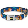 Buckle-Down Seatbelt Buckle Dog Collar - CatDog Hanging Out Poses