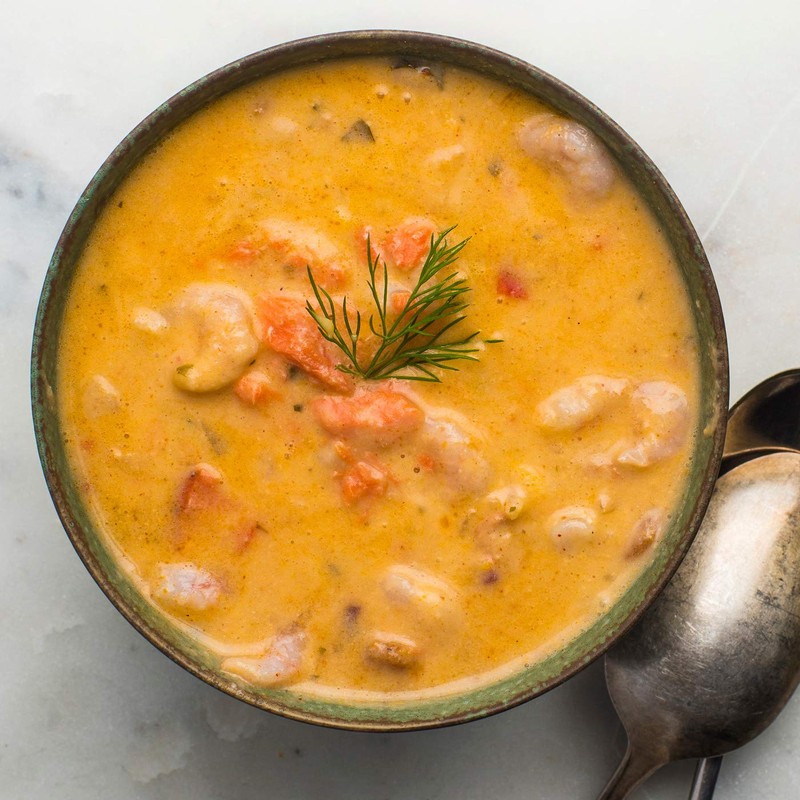 Vital Choice Savory Seafood Bisque, Heat-And-Eat Food Pouches, Wild Caught