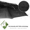 ROYALWORTH - Windproof Compact Travel Umbrella, 210T Pongee Canopy, 8