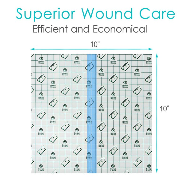 10.2"x10.2" Waterproof Dialysis Catheter Shower Cover Chest Port Shield Protector