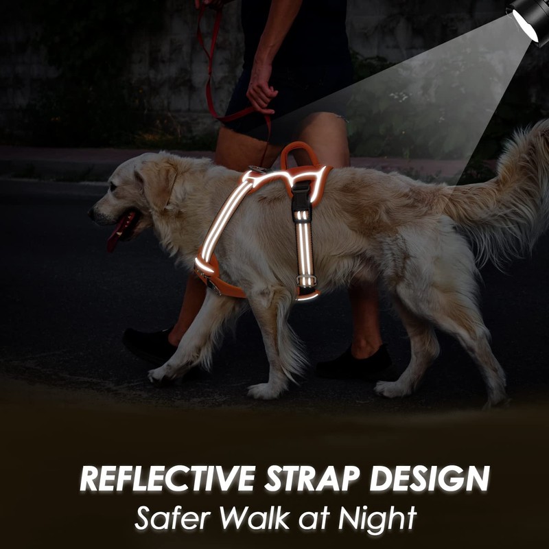SlowTon No Pull Dog Harness, Heavy Duty No Choke Pet