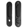 Pocket Lock Handle Invisible Light Weight Black Lock Circular Sliding
