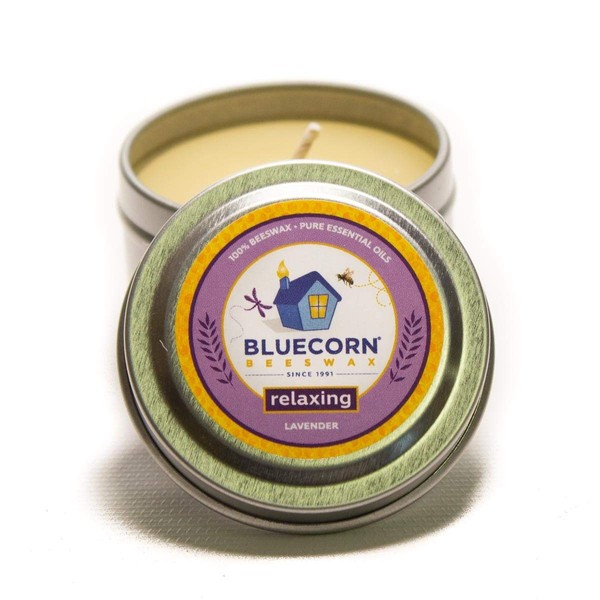 Bluecorn Beeswax Aromatherapy Beeswax Travel Tin (2oz, Relaxing)
