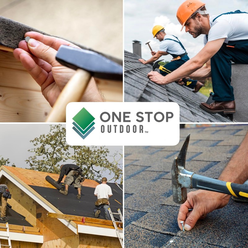 (500 Pack) 1 Inch - Galvanized Roofing Nails Professional Grade