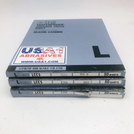 FUJI STAR LOT OF 3 FUJI STAR WATERPROOF ABRASIVE PAPER 50 SHEETS (9X11 INCHES)SILICON CARB