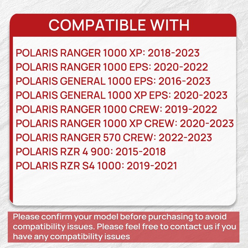 Upgraded Brake Pads Front and Rear Compatible with Polaris Ranger
