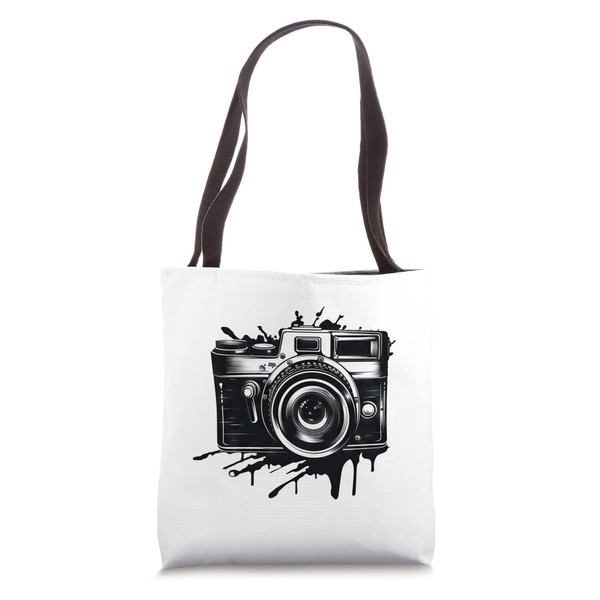 Capture The Moment Vintage Camera Photographer Print Tote Bag