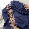 Lutesa Women's Large Stall, Ethnic Style, Embroidered, Floral Pattern, Scarf,