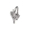 CALBRITE Right Angle Beam Clamp, 2 Inches, Silver, Stainless Steel