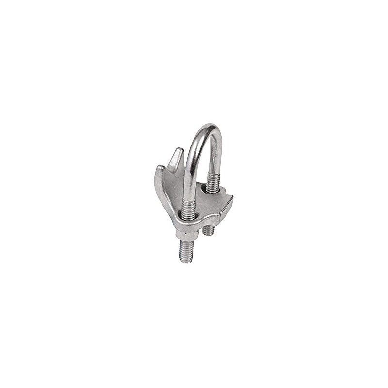CALBRITE Right Angle Beam Clamp, 2 Inches, Silver, Stainless Steel