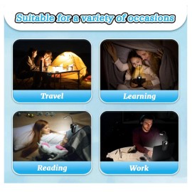 Nemlistey Rechargeable Book Light Reading Lights for Books in Bed with 3 Color Temperat...