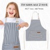 XLSXEXCL XLSXEXCL 2 Pack Stripes Kid's Apron with 2 Pockets,