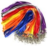 100 Pack Blue Lanyards Swivel Hook Flat Neck Lanyard with
